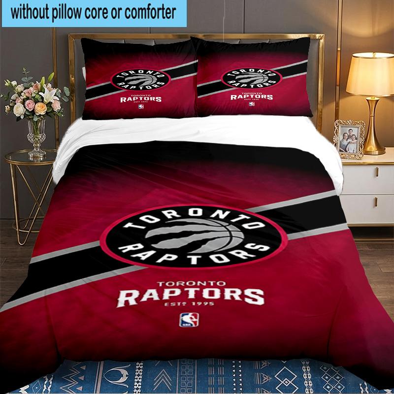 Raptors Basketball Logo 3pcs Bedding Set,Including 1pc Duvet Cover And 2pcs Pillowcases Perfect Gift for Christmas,Ideal for Bedroom, Dormitory