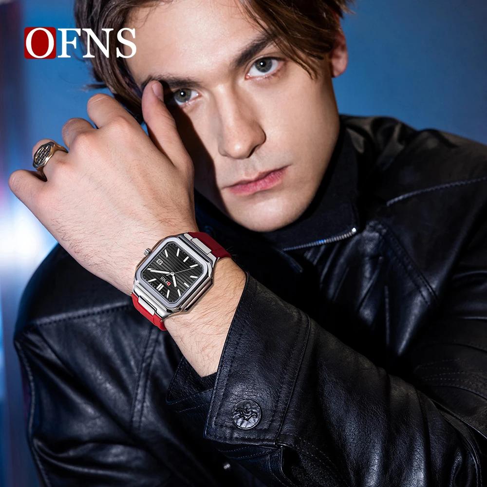 Luxury Square Fashion Man Wristwatch Waterproof Luminous Date Quartz Men's Watches Stainless Steel Men Watch Reloj