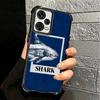 Doodle Style Shark Collage Soft Phone Case For Xiaomi Redmi Note 14 15 Pro Plus 13 12 11S 11T 5G 10 9S 9 Plating Anti-Fall Funda