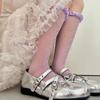 Lace Pile Calf Socks Hollow out Knee Highs Socks Sweet Women's Stockings  Girl