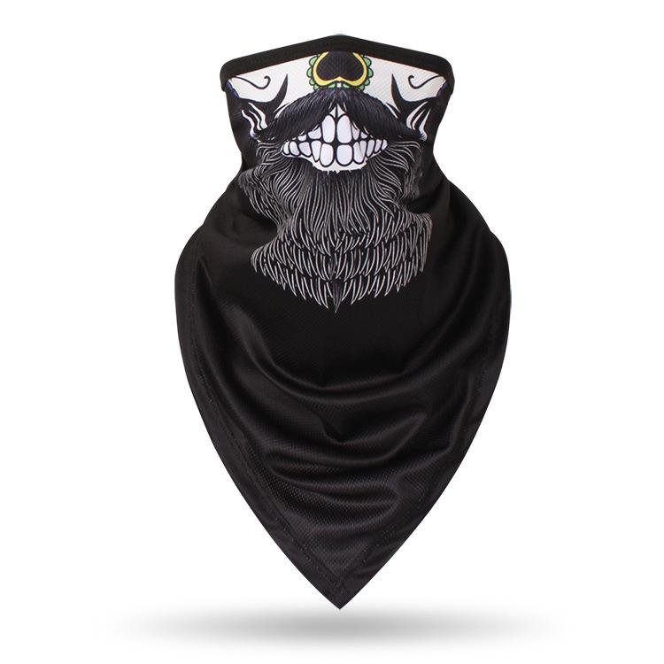 Summer UV Protection Cycling Triangle Face Mask Neck Gaiter Cover Scarf Paisley Ice Silk Mesh Bandanas