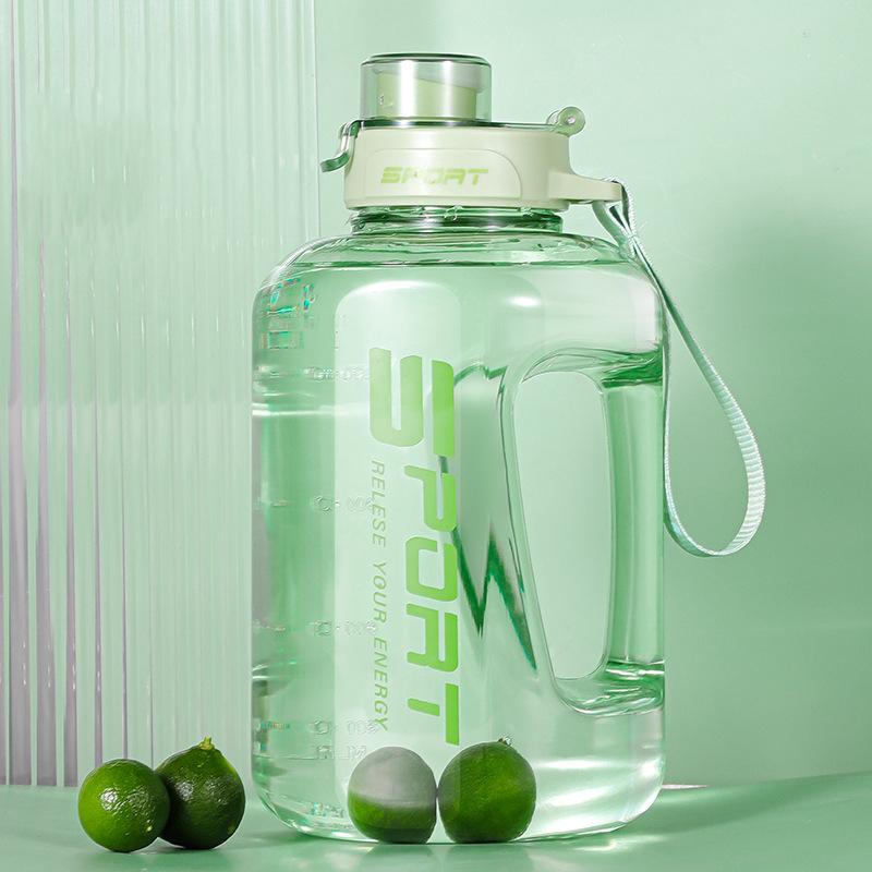 Large Capacity Sports Kettle, Outdoor Fitness Ton Bucket, Heat-resistant Portable Straw Water Cup