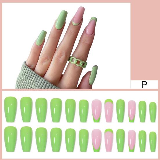 Fake Nails Stunning Visual Effect No Odor Extend Nail