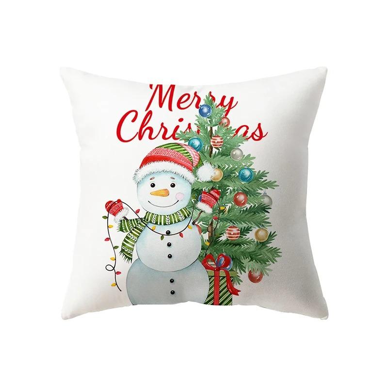 Christmas Themed Pillowcases Car Accessories Office Santa Claus Living Room Sofa Home Pillowcases