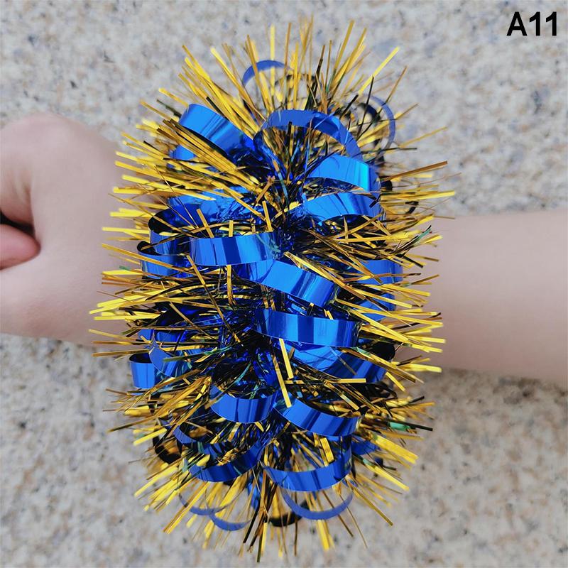 2Pcs Kids Game Pom Poms Apply To Sports Game 27 Styles Practical Cheerleading Cheering Flower Ball Sports Games Bracelet