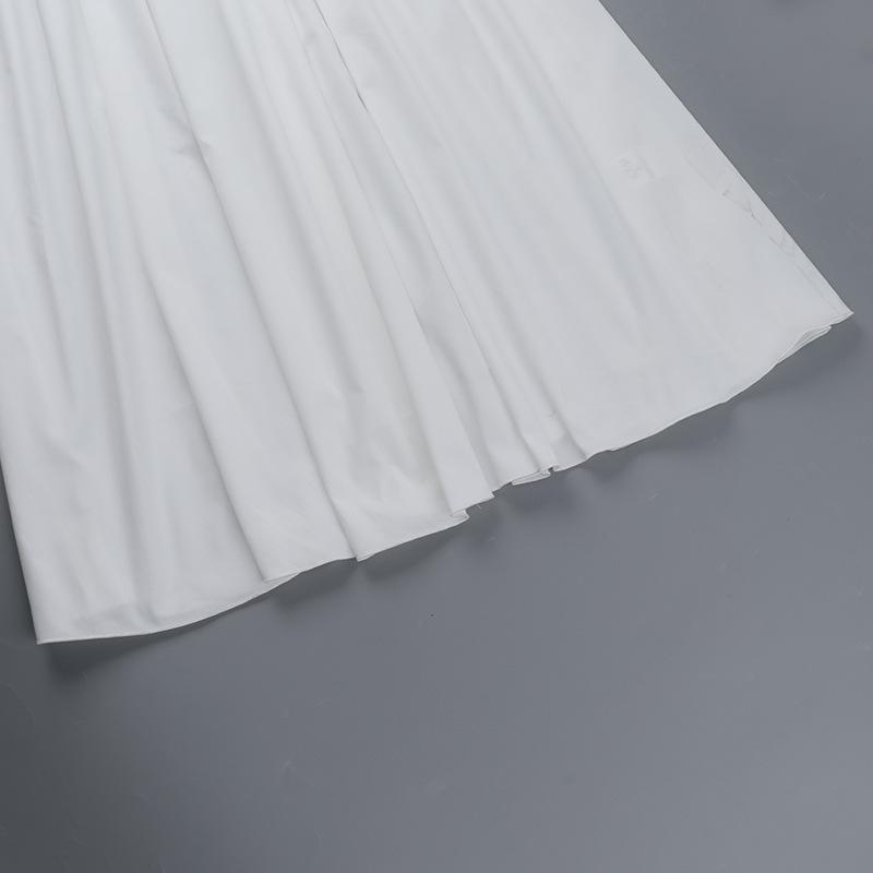 Evropský a americký dámský podzimní módní temperament elegantní slim fit jednobarevné šaty délky A-linie