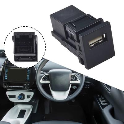 1PC Auxiliary USB Port Black 86190-12040 For Toyota Rav4 Sienna Prius 2018 -2022
