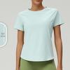 Plus Size Women's Quick-Dry Loose Fit Short Sleeve Running & Yoga T-Shirt