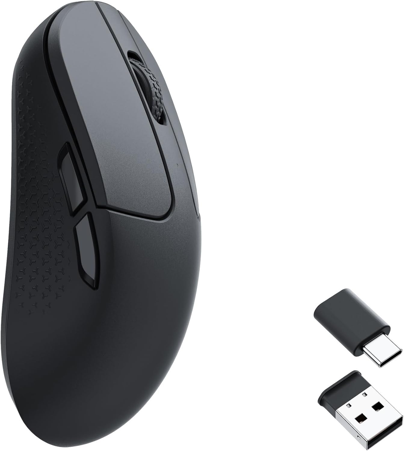 

M3 Mini Wireless PixArt 3395 Programmable 55g Ergonomic Design for Windows Mac Linux 1000 Hz [Keychron Mouse, 2.4 GHz/Bluetooth 5.1/Wired Mouse, чорний