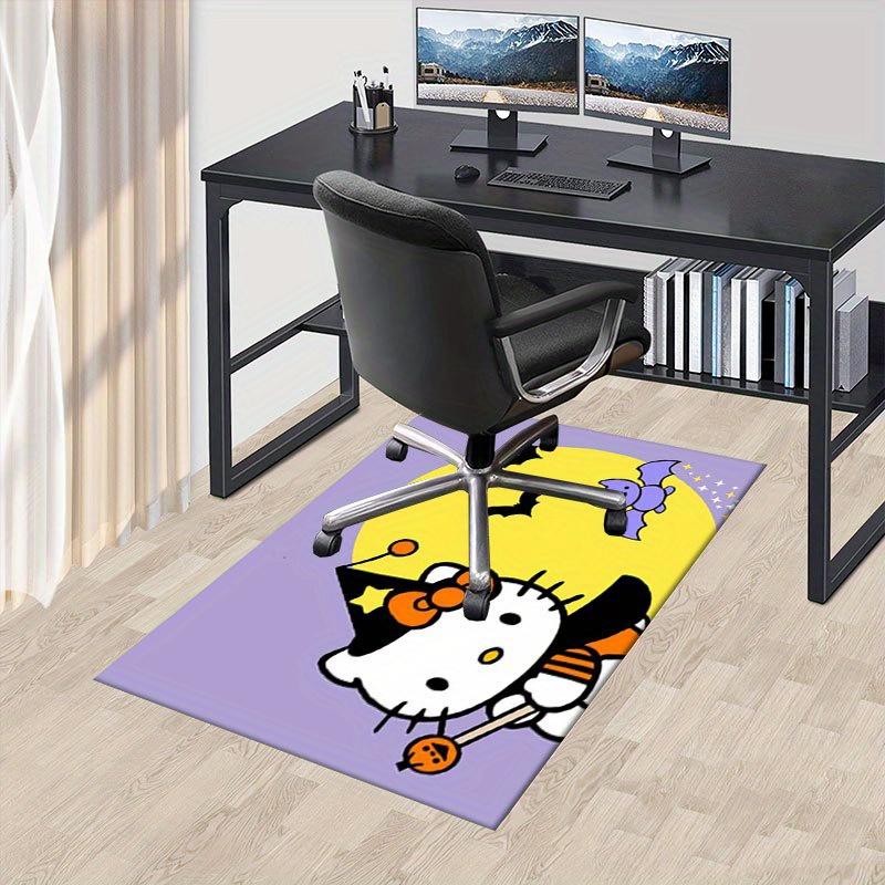 

1 шт. Sanrio Hello Kitty Ковер для офиса с принтом русалки Прямоугольный коврик под стол, Идеальный декор для гостиной, спальни, кухни, Нескользящий пол 60cm by 90cm