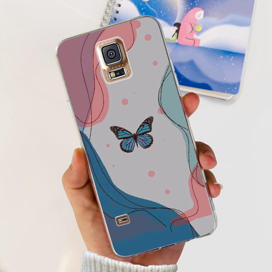 For Samsung Galaxy S5 Case SM-G900F G900I G900M Stylish Painted Cover Soft Silicone Phone Case For Samsung S5 S 5 GalaxyS5 Shell
