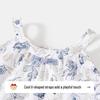 Classic Teddy Girl's Floral Suspender Dress