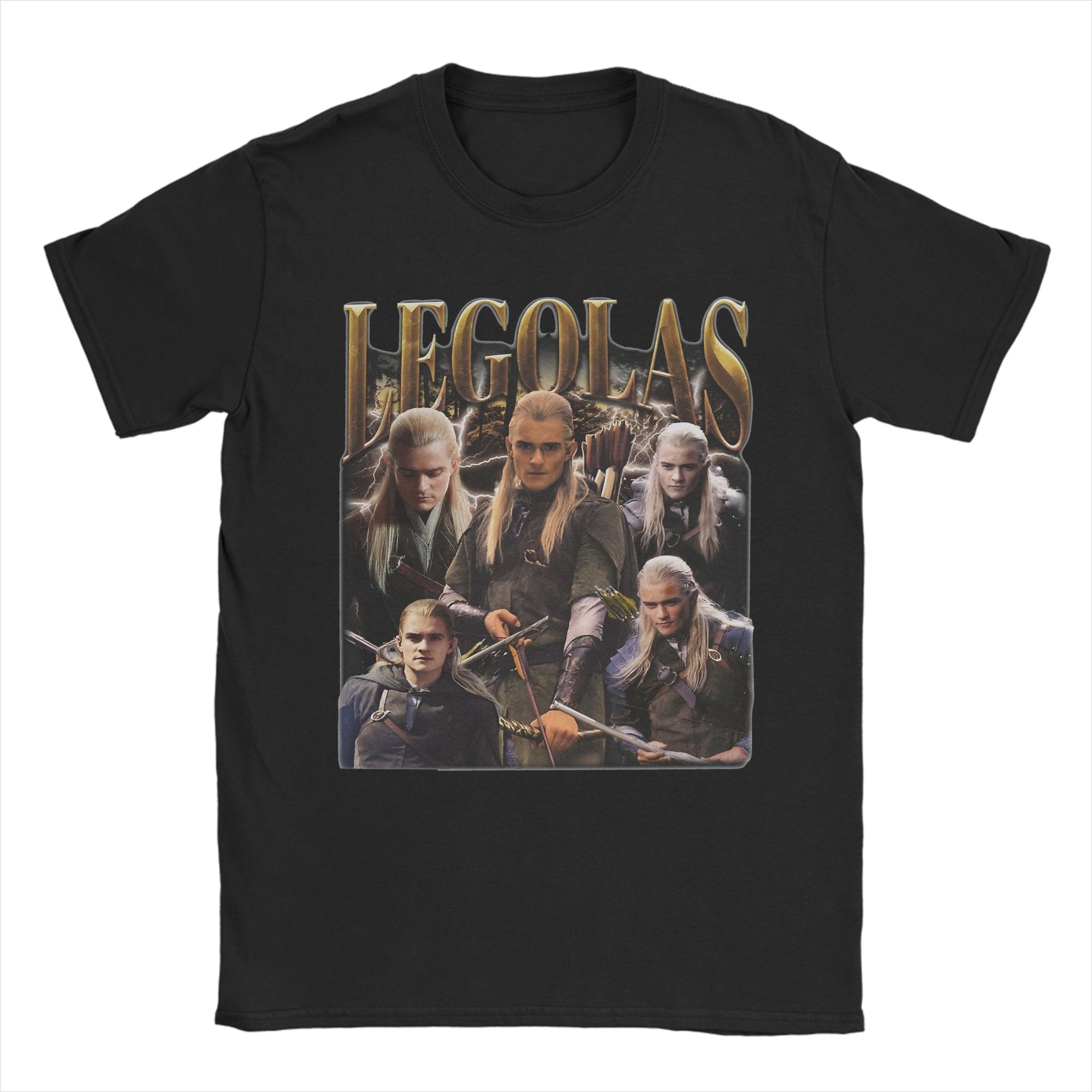 

Legolas L-Lords Of The R-Rings T Shirts for Men Cotton Novelty T-Shirts O Neck Tees Short Sleeve Tops New Arrival 4XL