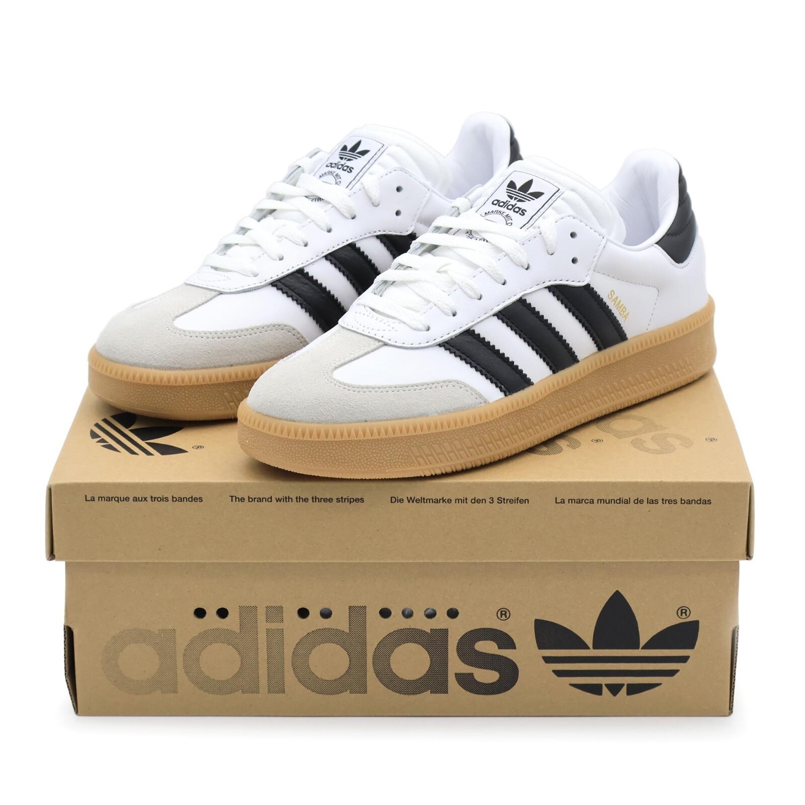 IE1377 adidas Originals Samba XLG White Core Black Gum Brown Grey (Men s) 11