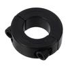 Carbon Steel Shaft Collars Black Inner Diameter 6-55mm Double Split Clamping Collar Hole Retaining Clamp Industrial Automation