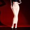 Women's High Lace Waist Wrap Hip Pencil Skirt 5D Ultra Thin Sheer Slim Skirt for Office Commute