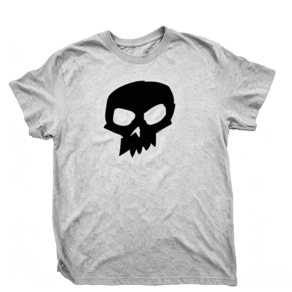 Streetwear YK Tee Bold Simple Skull Front Graphic T Shirt Oversized Emo Punk Style Soft Cotton Daily Unisexs and Womens Tee