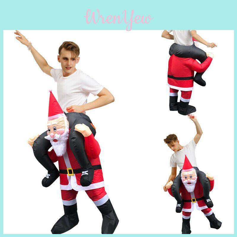 Aufblasbares Kostüm Weihnachten Weihnachtsmann Outfit für Erwachsene Perfekt für Cosplay-Events