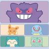 60*30cm Pokmon cartoon mouse pad, extra large, edge-stitched office desk mat, gaming keyboard and mouse pad, universal non-slip