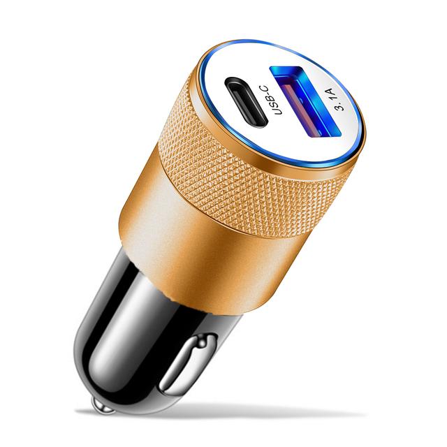 Pd Usb Car Charger 66w Super Fast Charging Car Charger Adapter For Iphone 13 14pro Xiaomi Samsung Quick Charge 3.0 Usb C Charger