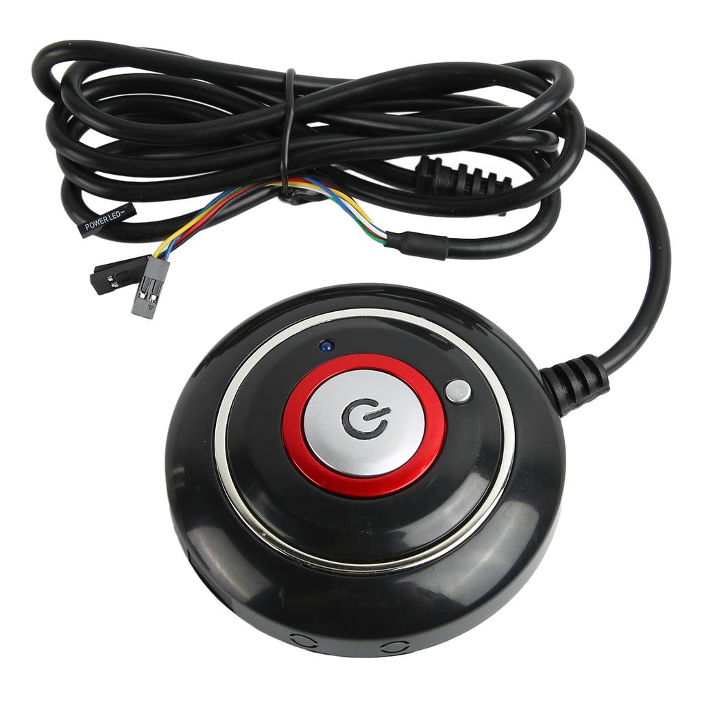 PC-Einschaltknopf Starkes ABS Leichtgewicht Einfache Installation Plug and Play PC-Netzschalter für Internetcafé