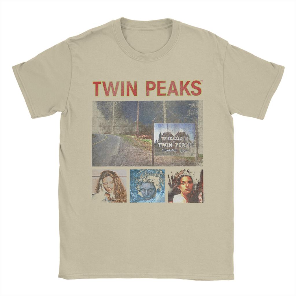Twin Peaks Welcome Sign with Shelly T Shirts Unisex Pure Cotton Awesome TShirt Crew Neck Tee Shirt Short Sleeve Clothes Adult