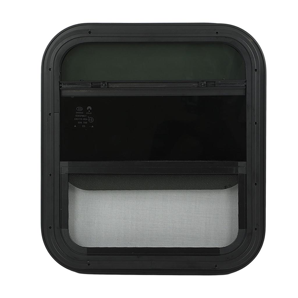 RV Windows 394x445mm Rounded UV Resistant Waterproof with Removable Insect Repellent Net for Camper