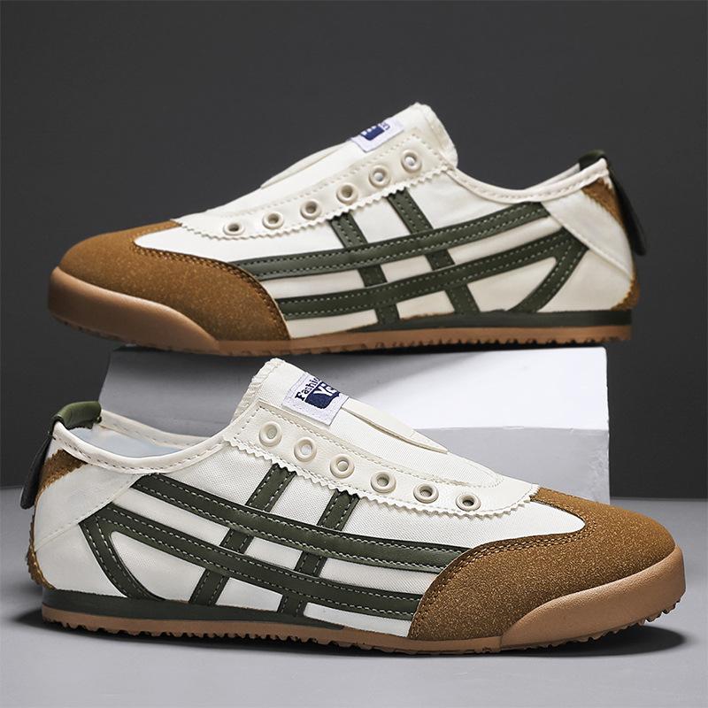 Canvas shoes men's 2025 autumn new Forrest Gump shoes fashion trend sports and leisure sports shoes one-pedal cloth shoes