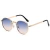 Circular Metal Sunglasses for Women UV Resistant and Sunscreen Sunglasses