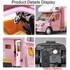 1/32 Scale Diecast Luxury RV Recreational Vehicle Car Model Metal Toy Motorhome Camper Van Touring Car Model Sound and Light Kids Gift
