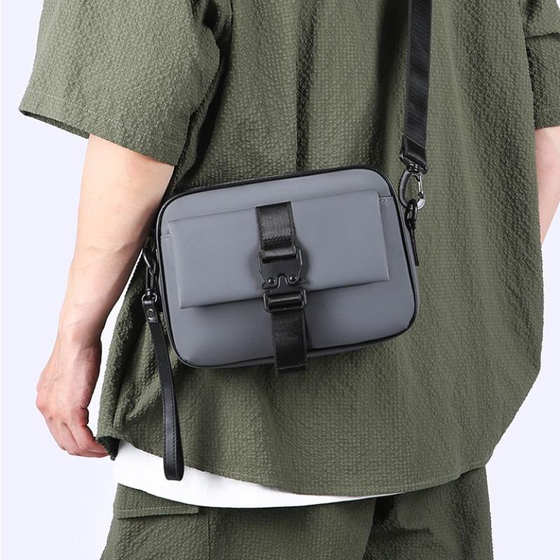Casual Men Small Shoulder Bag High Quality Soft PU Men's Mini Handbag Day Clutch Bag Phone Bag