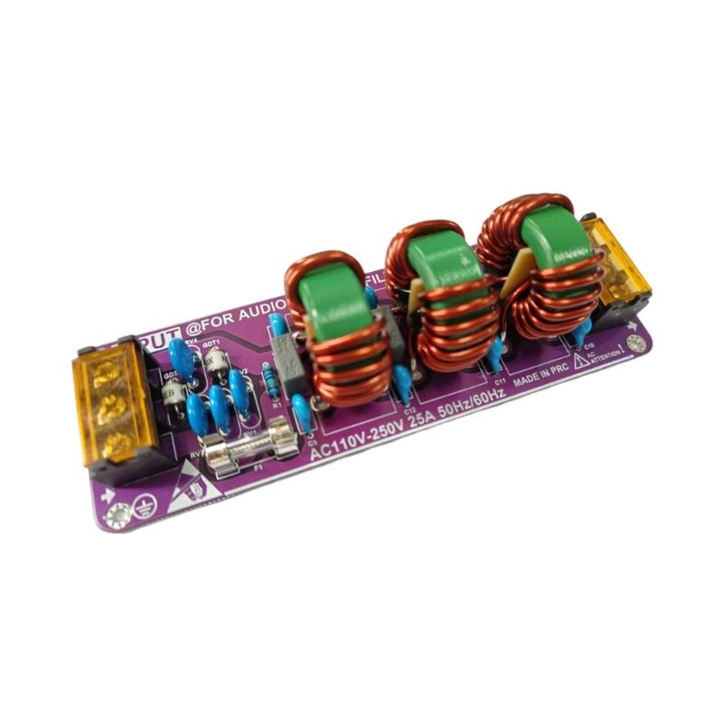 

Advanced Filter for AC110V 250V 25A Sound Equipment Sound Protections Noise Filter
