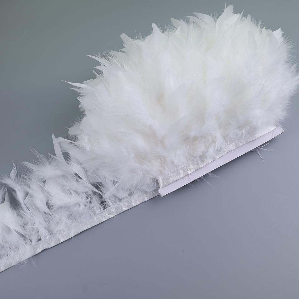 Feather10-15cm Marabou Feathers Trim DIY Wedding Turkey Feather Ribbon Crafts Sewing Clothing Party Plume Handmade Home Decor