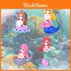 Cartoon Mermaid Shell Miniature Diy Aquarium Decoration Pvc Ocean Landscape Accessories
