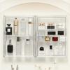 Acrylic Transparent Display Box Magnetic Clear Model Storage Box Stackable Wall-Mounted Cosmetic Organizer Rack for Bags