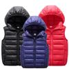Boys Girls Warm Vest Autumn Winter Coat Kids Outwear Children Hooded