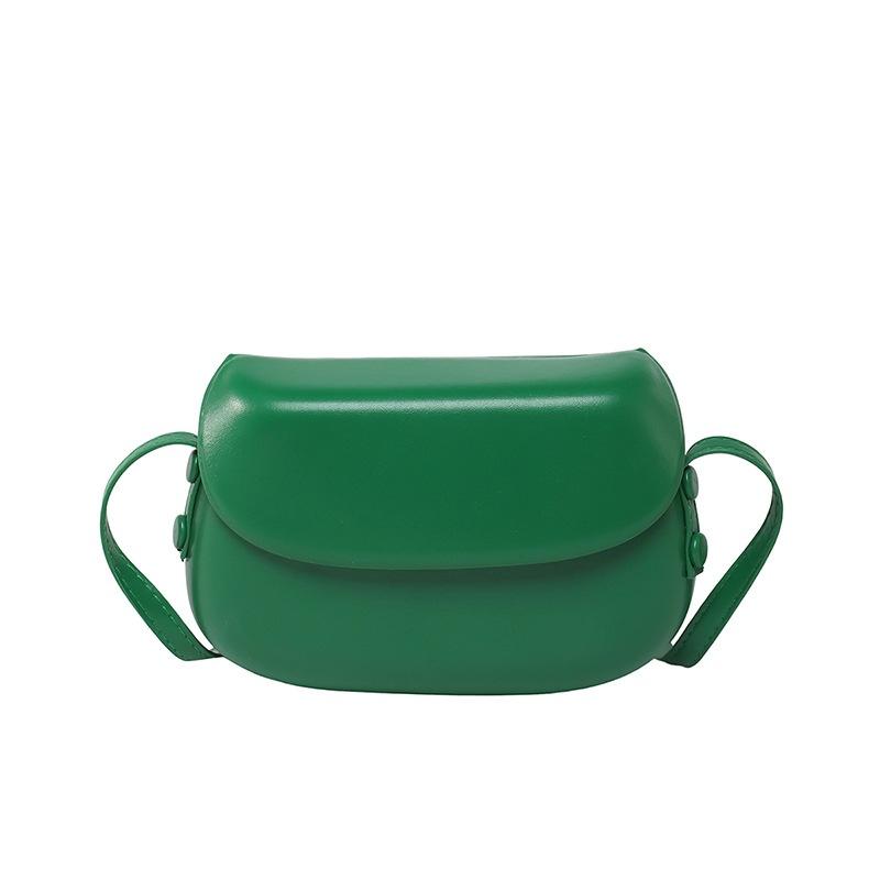 Retro Saddle Bag Single-shoulder Crossbody Bag Fashionable Simple and Artistic Hard-shell Bag for Ladies Casually