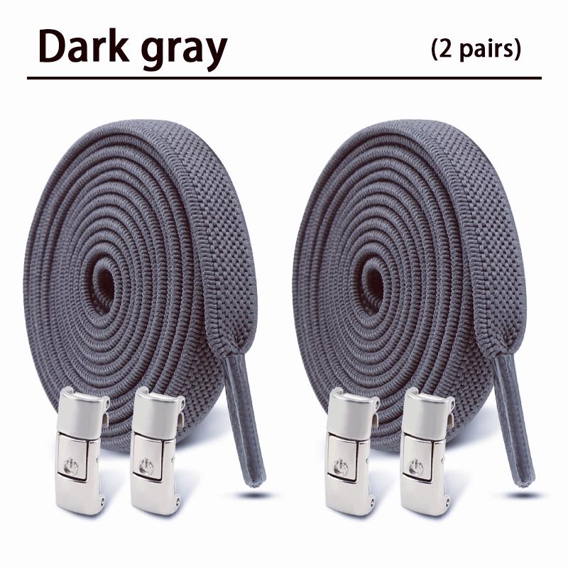 Elastic Laces Sneakers Tennis No Tie Shoe laces Lock Shoelaces without ties Kids Adult Flat Shoelace Shoes Accessories 2Pair