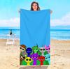 Asciugamano da Spiaggia Sprunki Asciugamani da Bagno Bambino Per Casa Viaggio Sauna Playa Piscina Spa Bagno Microfibra Asciugatura Rapida Palestra Doccia