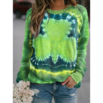 Spring Autumn 3D Printed Pullovers Women Long Sleeves O Neck Hoodies Casual Plus Size Pullover Drop Shoulder Sweatshirt