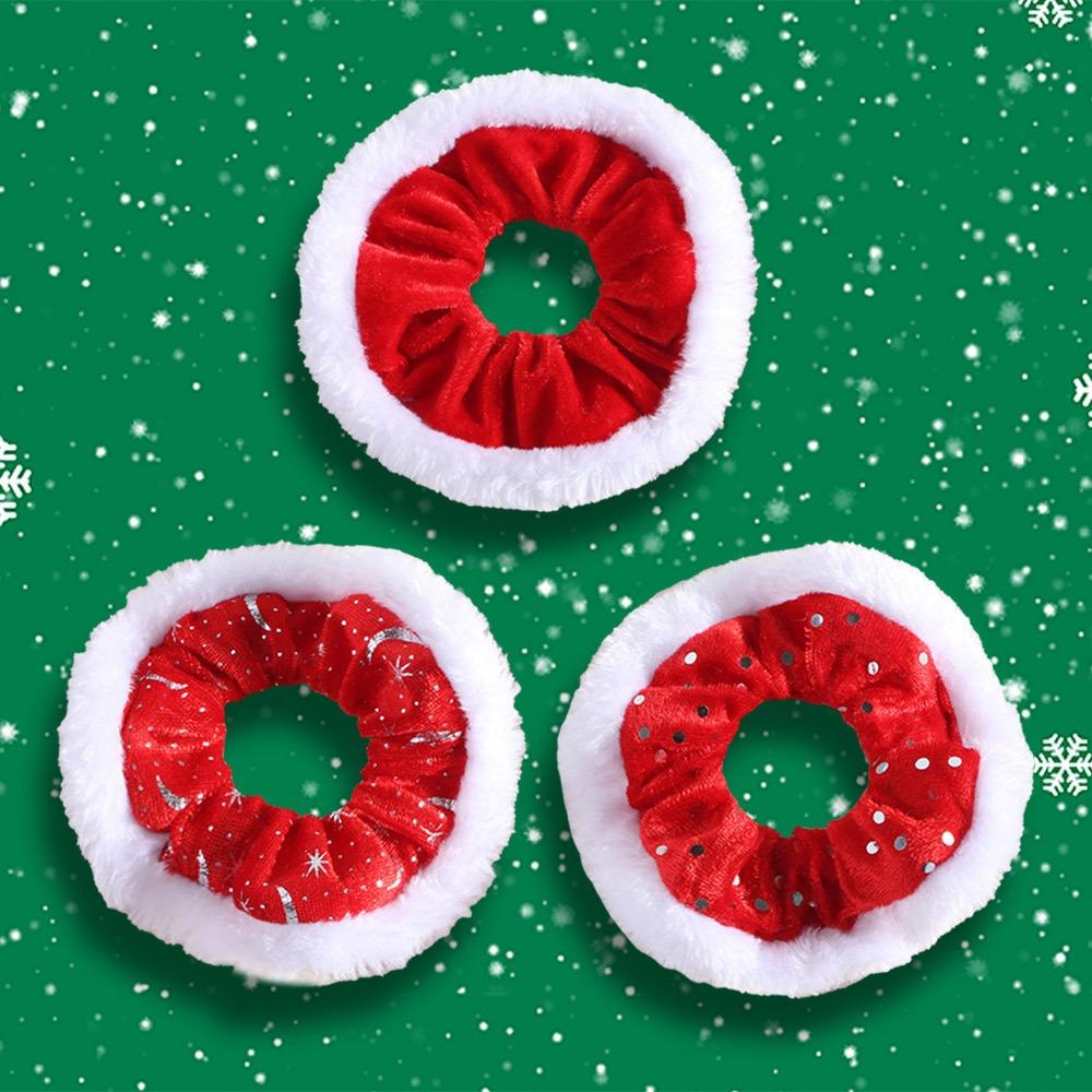Velvet Plush Christmas Hair Rope High Elasticity Women Hair Ring Hair Accessories