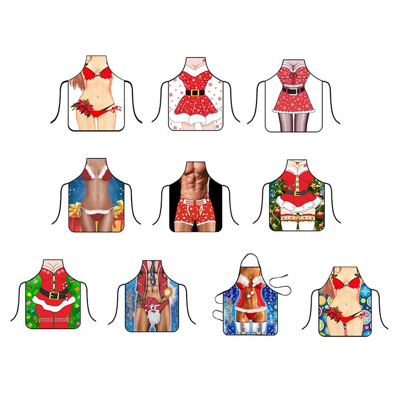 Funny Kitchen Apron Cooking Baking Party Cleaning Aprons For Christmas Apron