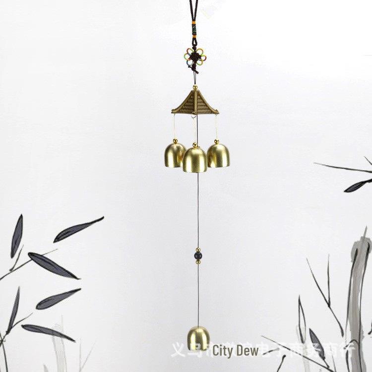 

G-55 Великий металевий вітряний дзвінок «Дракон і Фенікс», домашня підвіска в ретро китайському стилі