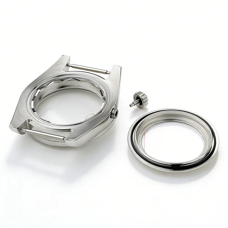 39/36mm Engine-Turned Bezel Watch Case Ref.115210 For Seiko Oyster Perpetual Date NH35/36 Automatic Movement Sapphire Mod Parts