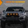 Nilight Front Grille Marker Light 4PCS 4LED Amber Lens Waterproof Dustproof Lights w/4Leads Harness 15A Fuse Compatible with 2016-2023 Toyota Tacoma