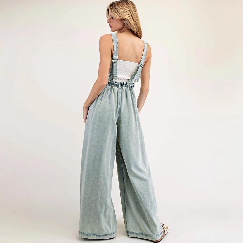 Women's Jumpsuit Wide-Leg Jeans Overalls