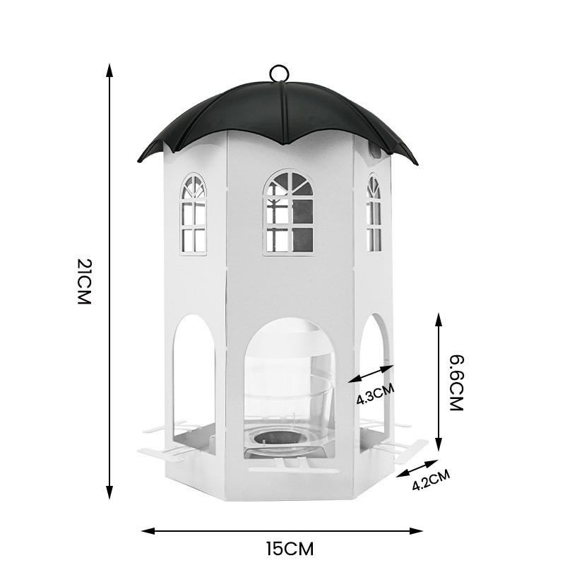 Outdoor Decorative Hanging Bird Feeder and Bird Bath Pendant for Garden and Balcony