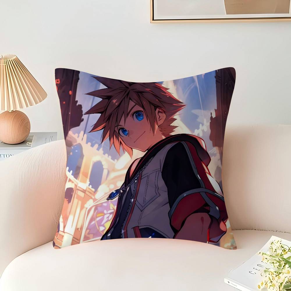 GAME Kingdom Hearts Personalized Pillow Cover Kids Bedroom Wild Party Decor Pillowcase Kid Birthday Shower Gift