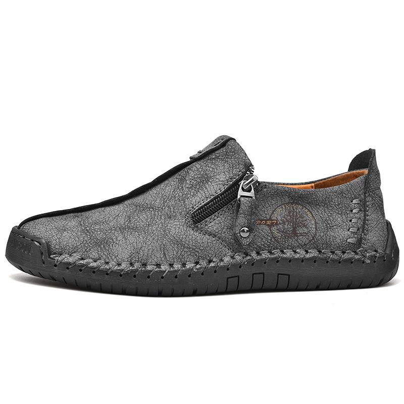 

Мужская новая кожаная спортивная обувь на открытом воздухе, повседневная обувь, деловая кожаная обувь для доски 48