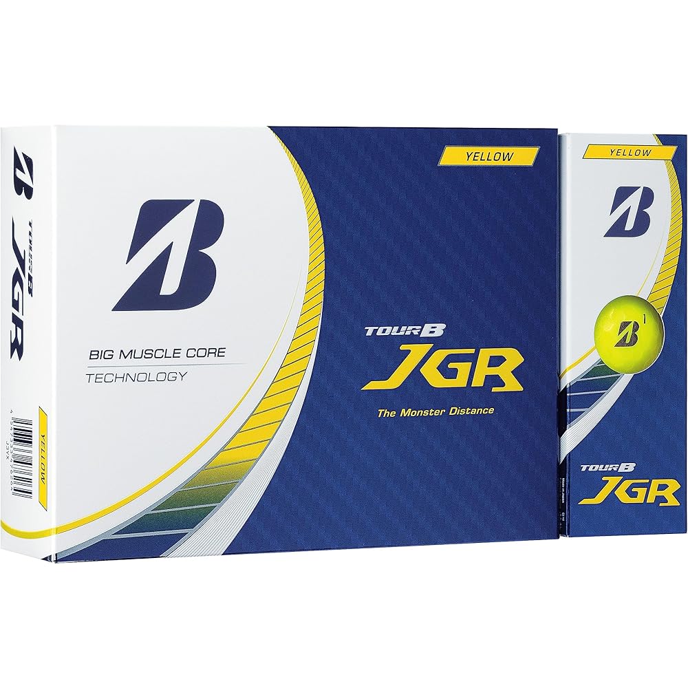 Bridgestone TOUR B JGR Golf Balls 2023 Model 12 Pack Yellow